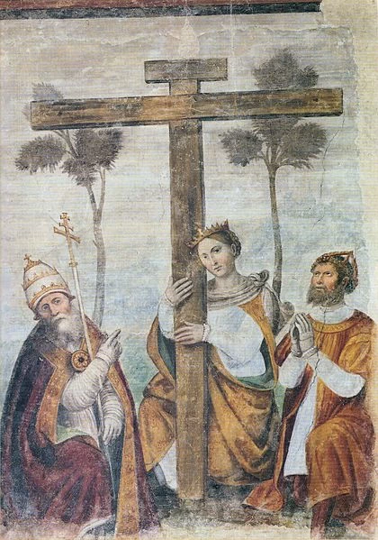 Adorazione della Croce con santi Costantino Elena Silvestro